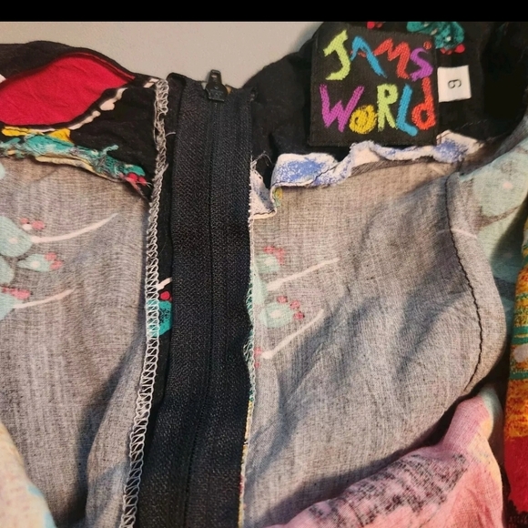 Vintage Jams World Bull Peppers Cactus Print Sleeveless Crop Top Womens Size S - Picture 8 of 9